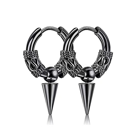 304 Stainless Steel Hoop Earrings PW-WG23967-06-1