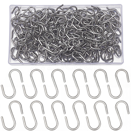 150Pcs 304 Stainless Steel S-Hook Findings STAS-SP0002-13-1