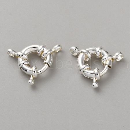 Brass Spring Ring Clasps KK-WH20010-003B-S-1