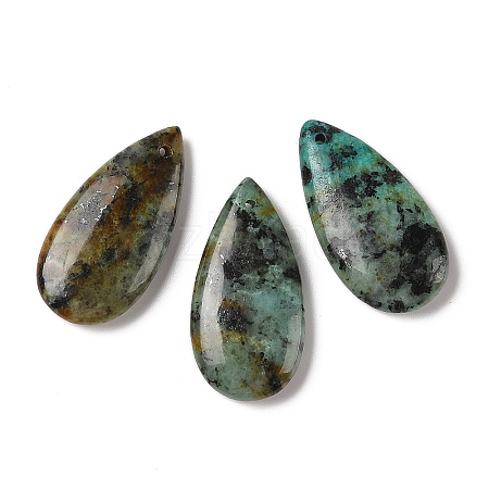 Natural African Turquoise(Jasper) Pendants G-Q171-02-1