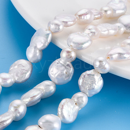 Natural Keshi Pearl Beads Strands PEAR-S018-01A-1