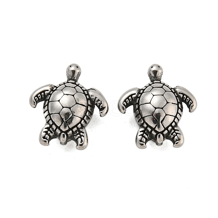 Animal 304 Stainless Steel Beads STAS-E214-11AS-13-1