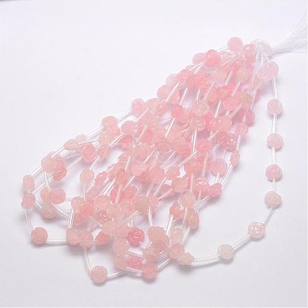 Natural Rose Quartz Beads G-O156-B-16-1
