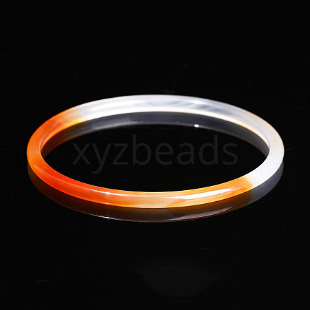 Dyed Natural Dendritic Agate Simple Plain Bangle for Women FIND-PW0021-09A-09-1