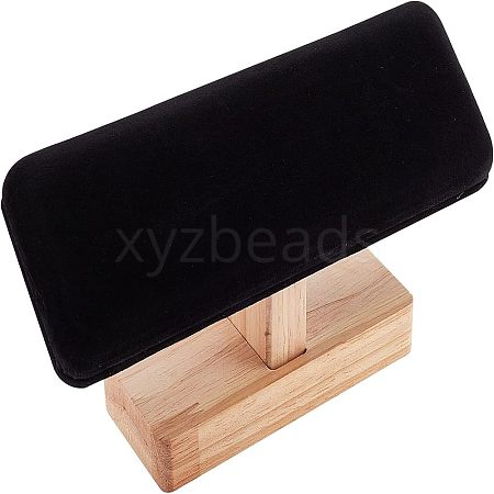 Bamboo Velet T-Bar Bracelet Display Stands BDIS-WH0002-08-1