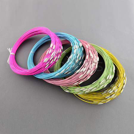 Steel Wire Bracelet Cord DIY Jewelry Making TWIR-R004-M-1