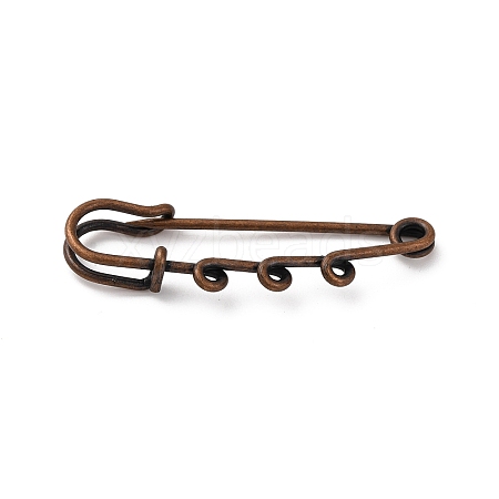 Iron Brooch Findings KK-Q491-R-1