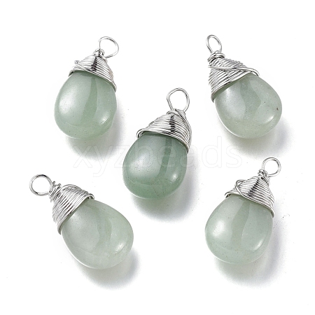 Natural Green Aventurine Pendants G-K305-D04-P-1