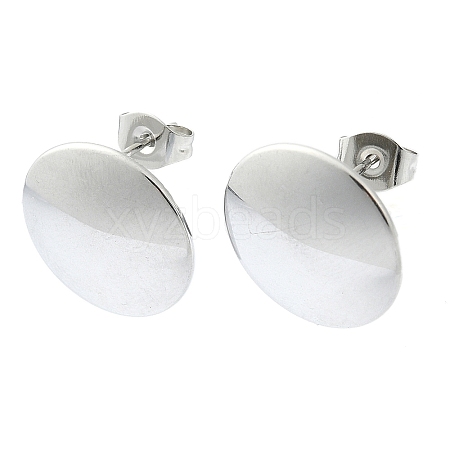 Tarnish Resistant 201 Stainless Steel Stud Earrings EJEW-K270-06B-P-1