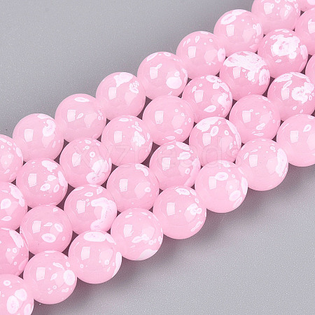 Baking Paint Glass Beads X1-DGLA-N015-10mm-02-1