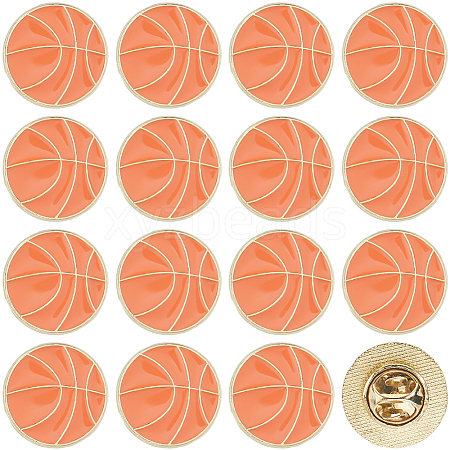 20Pcs Sport Enamel Pins JEWB-SC0001-62C-1