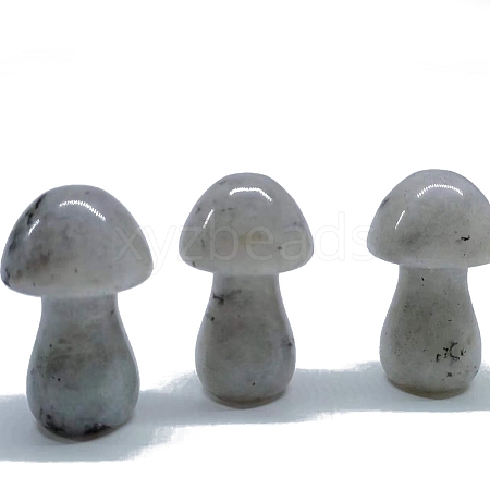 Natural Labradorite Healing Mushroom Figurines PW-WG61562-28-1