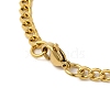 304 Stainless Steel Islamic Allah Rectangle Twisted Chain Necklaces NJEW-Q002-07G-3