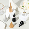 2Pcs 2 Styles Alloy Ring Display Stands RDIS-BBC0001-01G-3