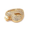 Brass Micro Pave Cubic Zirconia Pendants ZIRC-I063-09G-3