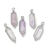 Natural Mixed Stone Faceted Double Terminal Pointed Pendants G-G181-05-2