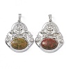 Natural & Synthetic Mixed Gemstone Pendants G-H283-01-3