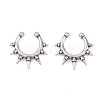 316 Stainless Steel Hoop Nose Rings AJEW-C044-05A-AS-4