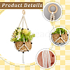 Wooden Plant Rack AJEW-WH20816-032A-5