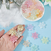 50Pcs Transparent Crackle Acrylic Beads OACR-SP0002-07-3