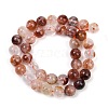 Natural Hematoid Quartz/Ferruginous Quartz Beads Strands G-U026-A09-10mm-3