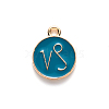 Alloy Enamel Pendants X-ENAM-S124-01B-05E-2