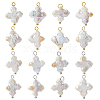 16Pcs 2 Styles Natural Baroque Pearl Pendants PALLOY-HS00047-1