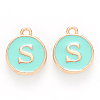 Golden Plated Alloy Enamel Charms LS-ENAM-S118-05S-1