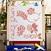 Gorgecraft 4Pcs 4 Style Plastic Drawing Painting Stencils Templates DIY-GF0005-23A-5