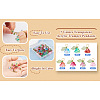  56Pcs 7 Colors Glass & Acrylic Charms FIND-TA0002-90-18