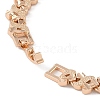 Brass Link Chain Bracelets for Women Men BJEW-P324-01A-KCG-3