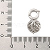 Rack Plating Brass Micro Pave Clear Cubic Zirconia Prayer  Box Pendants KK-F876-22P-3