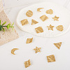 28Pcs 7 Style 304 Stainless Steel Pendants STAS-TA0004-75-6