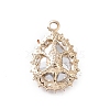 Alloy Rhinestone Pendants ALRI-C008-54LG-3