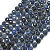 Natural Blue Agate Beads Strands G-K389-B27-01-1