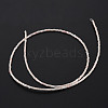 Glass Silk Stain Style Beads Strands GLAA-N047-001A-03-3