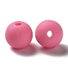 Frosted Opaque Acrylic Beads OACR-P019-01B-04-2