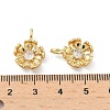 Brass Micro Pave Cubic Zirconia Pendants KK-L260-07G-3