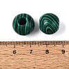 Synthetic Malachite European Beads G-Q602-09B-06-3