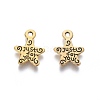 Gift Ideas for Men On Valentines Day Tibetan Style Alloy Star Carved Word Just for You Message Charms LS-X-GLF1272Y-NF-1