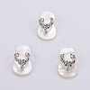 Natural White Shell Mother of Pearl Shell SSHEL-L008-33B-1
