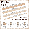 24Pcs 4 Styles Triangle Wood Sticks DIY-OC0012-47B-2