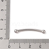 Non-Tarnish 304 Stainless Steel Curved Tube Beads STAS-M061-04P-3