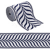 4.6~4.7M Polyester Jacquard Leaf Ribbon OCOR-OC0001-39A-1
