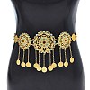 Alloy Colorful Rhinestone Flower Coin Tassel Waist Belly Chains for Women FS-WGD7CCF-01-1
