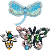 Gorgecraft 3Pcs 3 Styles Alloy with Rhinestone DIY-GF0009-56-1