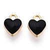 Light Gold Plated Alloy Charms X-ENAM-T009-01B-01-2