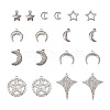 18Pcs 9 Styles 304 Stainless Steel Pendants STAS-TA0001-84-2