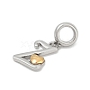 Brass European Dangle Charms KK-Z097-01Z-GP-2