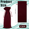 4Pcs Velvet Wine Bottle Packing Pouches ABAG-BBC0001-13B-2